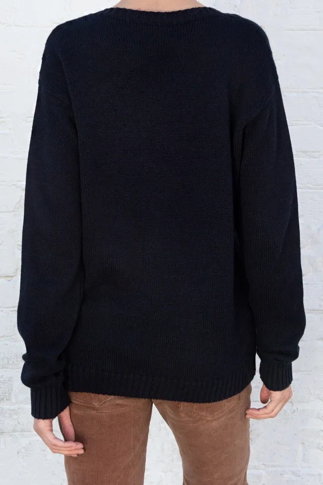 Brandy Melville Ayla Cable Knit Zip-Up Sweater