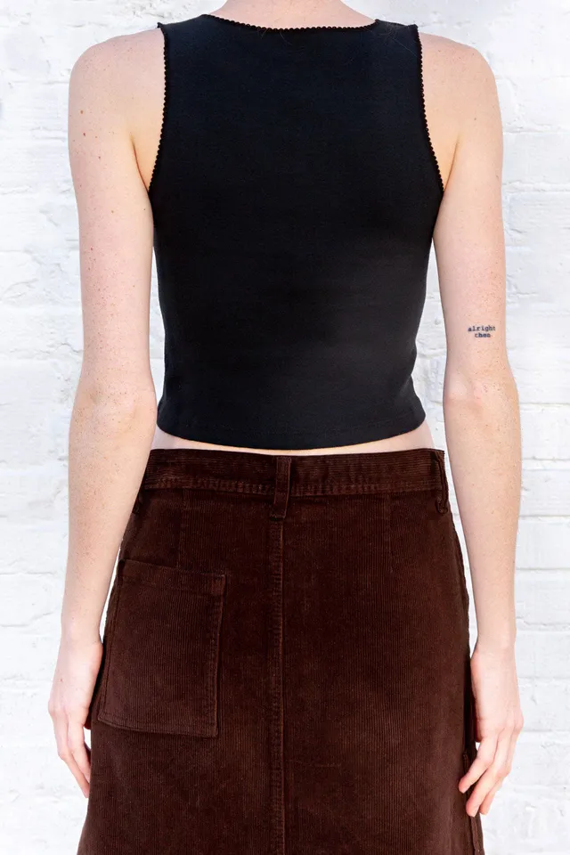 Brandy Melville Vicki Tank Black - $20 (13% Off Retail) - From fi