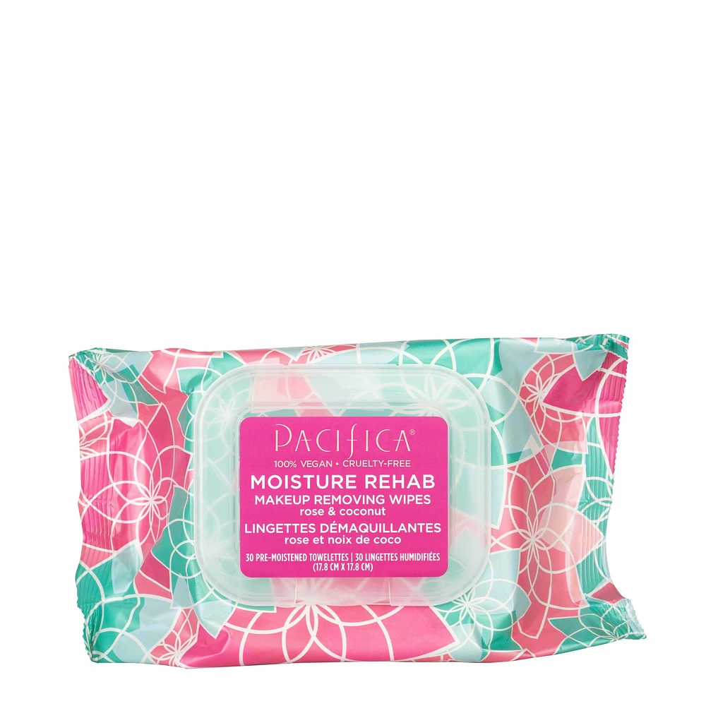 PACIFICA LINGETTES DÉMAQUILLANTES MOISTURE REHAB