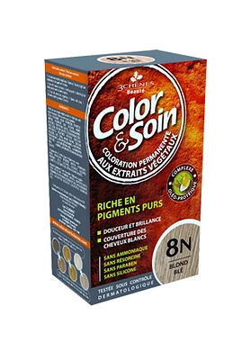 COLORATION OU TEINTURE BLOND BLE  (8N)