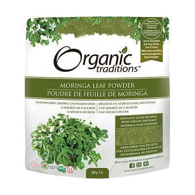 ORGANIC POUDRE FEUILLE MORINGA 200G