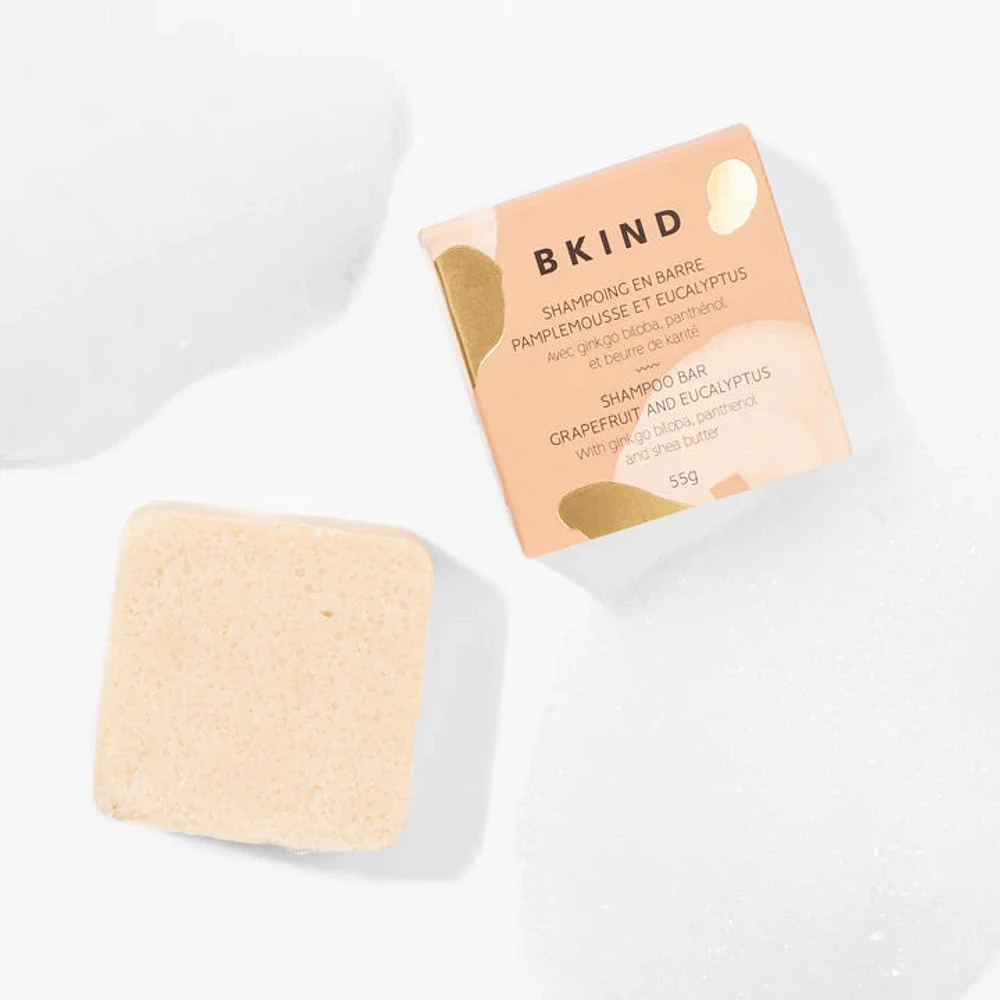 BKIND SHAMPOING EN BARRE PAMPLEMOUSSE EUCALYPTUS