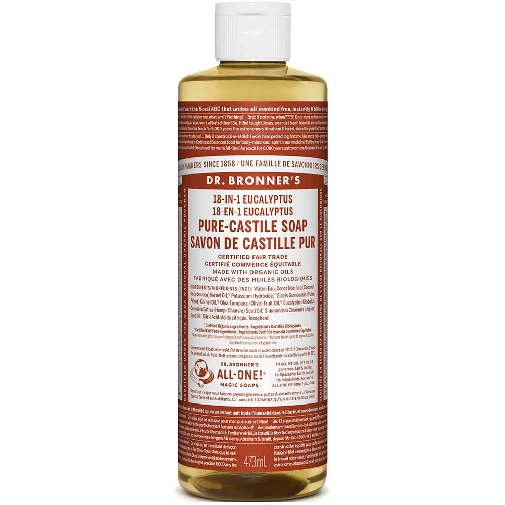 DR. BRONNER'S SAVON LIQUIDE CASTILLE EUCALYPTUS 473ML