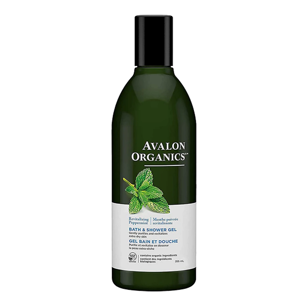 AVALON ORGANICS GEL BAIN DOUCHE MENTHE POIVRÉE