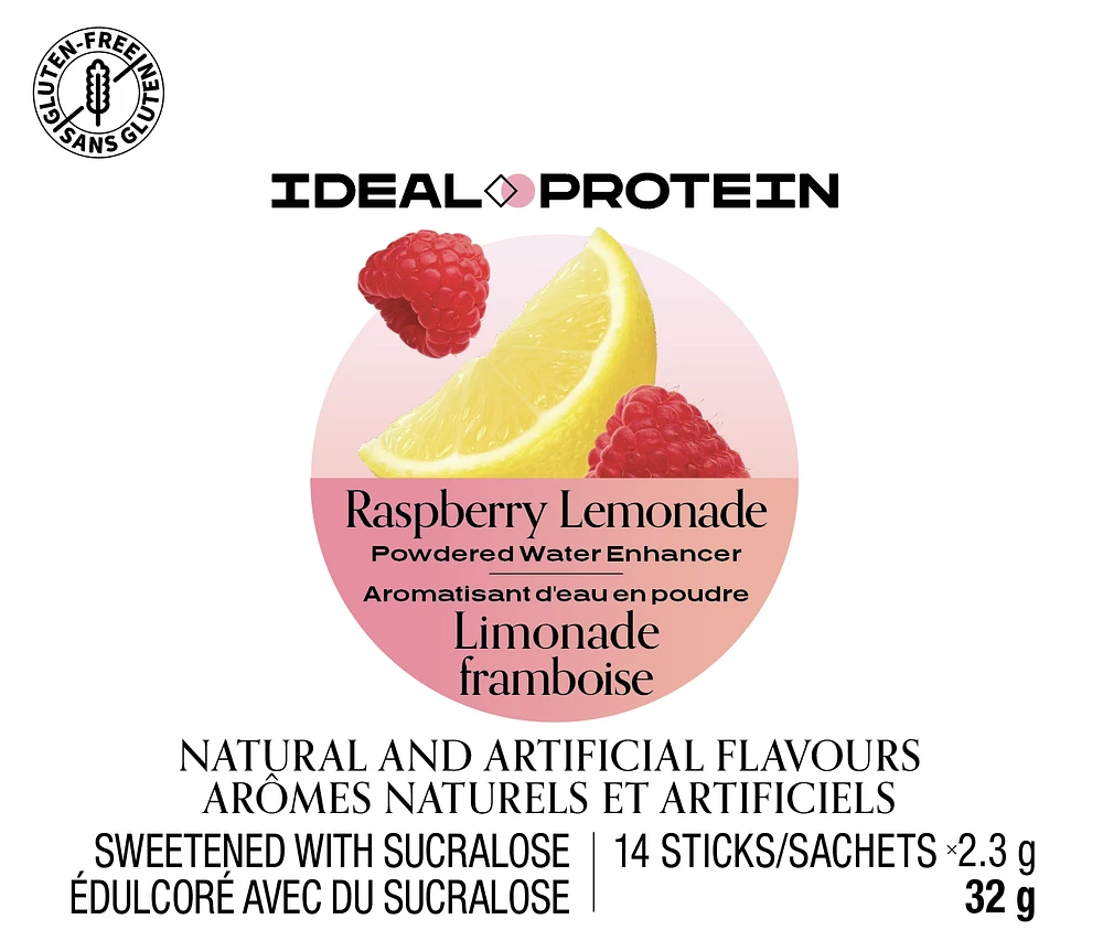 RASPBERRY LEMONADE POWDERED WATER ENHANCER