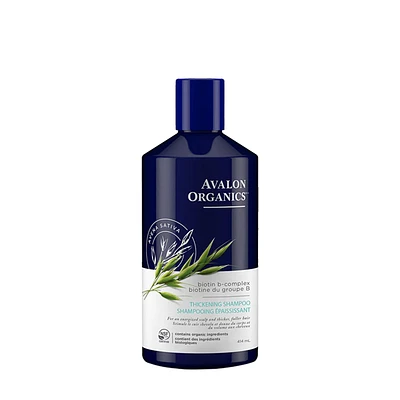 AVALON ORGANICS SHAMPOOING ÉPAISSISSANT AU COMPLEXE B DE BIOTINE