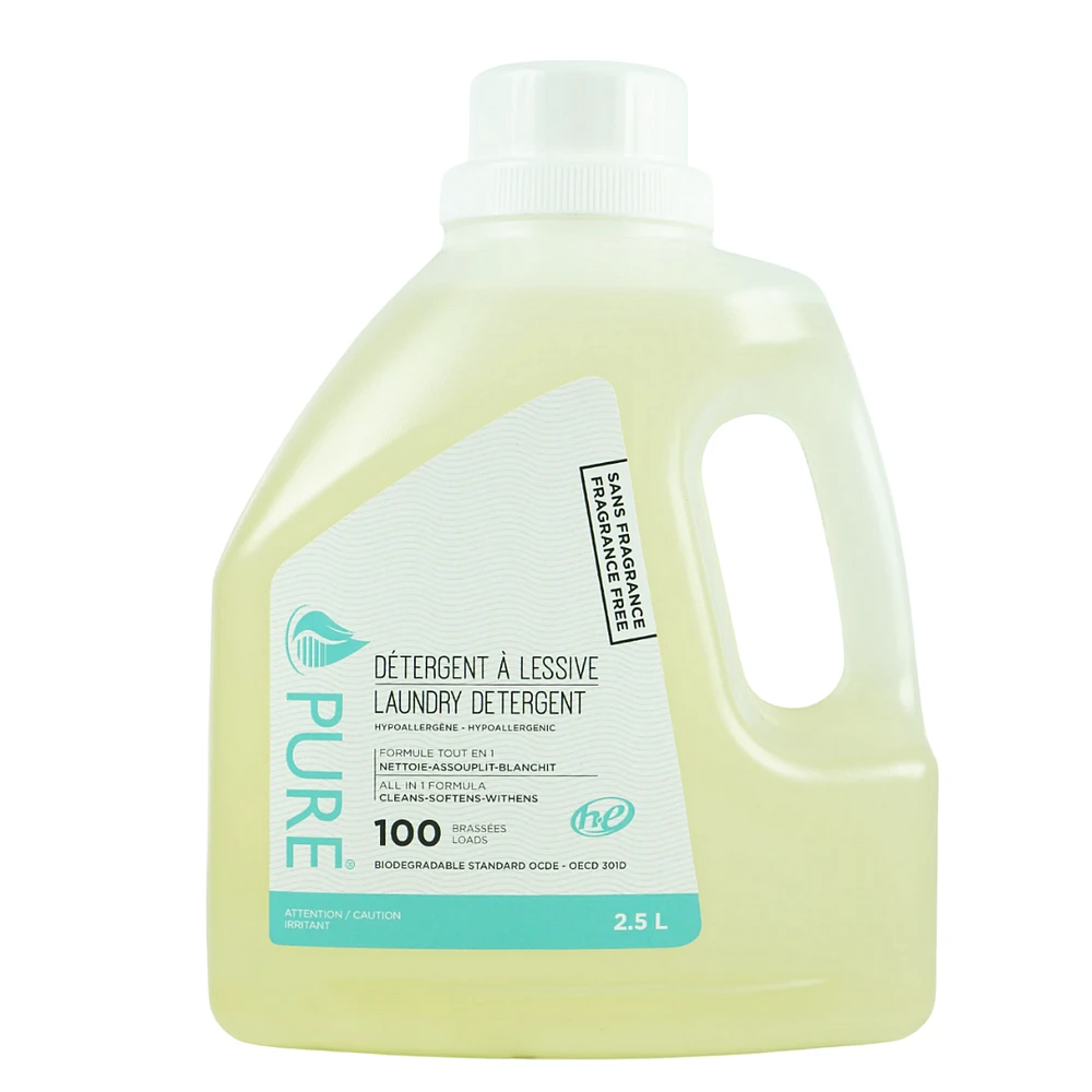 PURE DETERGENT LESSIVE SANS PARFUM 2.5L