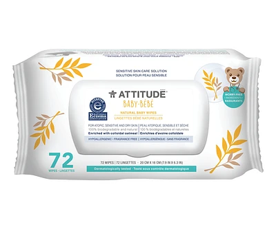 ATTITUDE NATURAL WET TOWELS