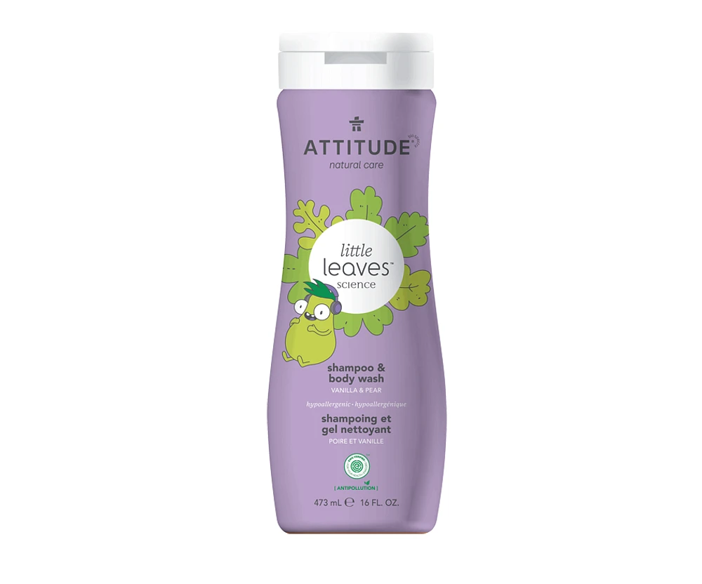 ATTITUDE TWO-IN-ONE VANILLA PEAR SHAMPOO