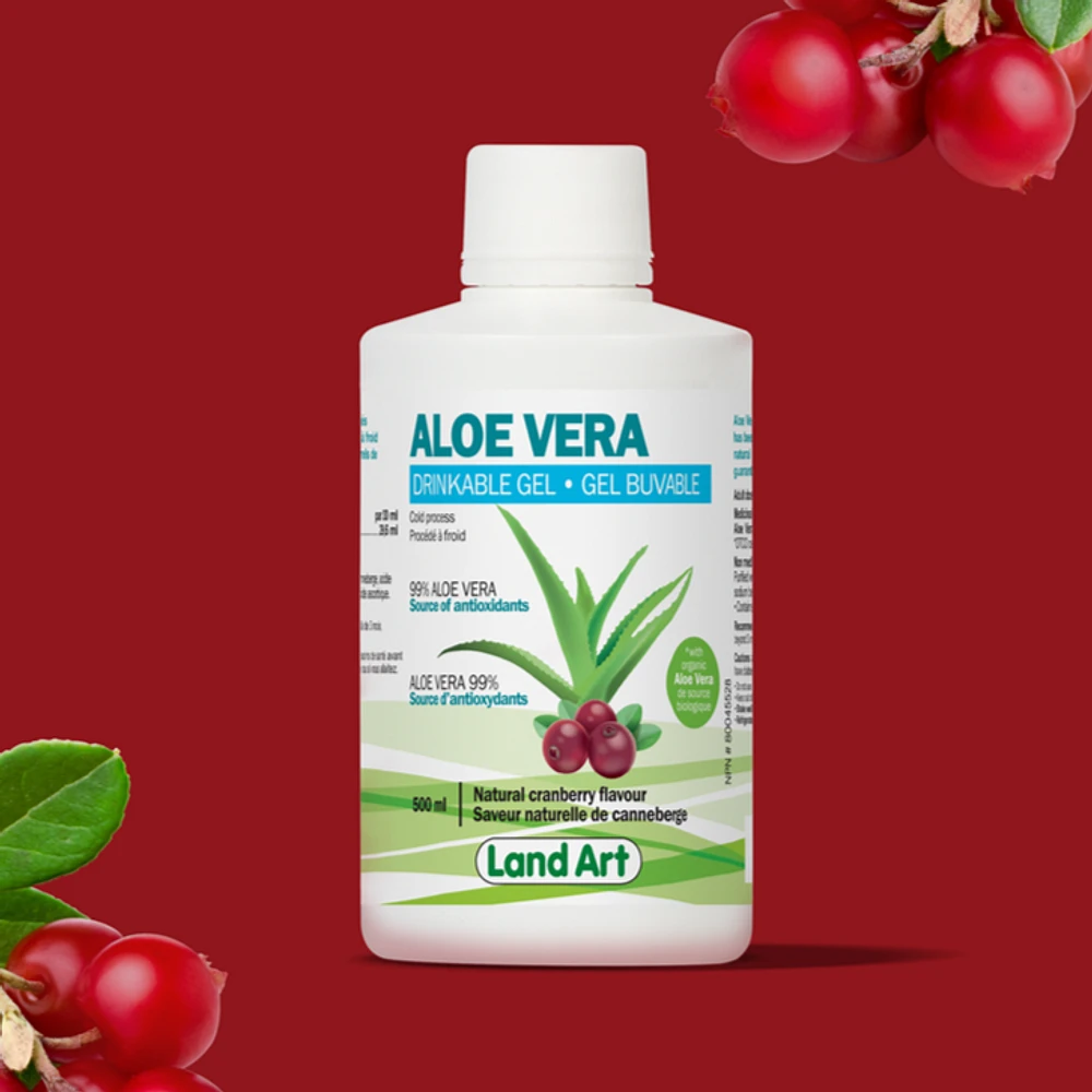 LAND ART GEL ALOE VERA BUVABLE CANNEBERGE