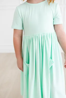 Mint Pocket Twirl Dress