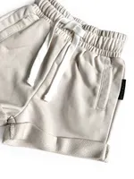 Ivory Raw Edge Short