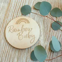 Rainbow Baby Milestone Disc