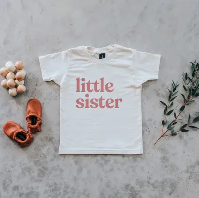 Little Sister Organic Cream Tee