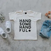 Handsome Handful Organic Cream Tee