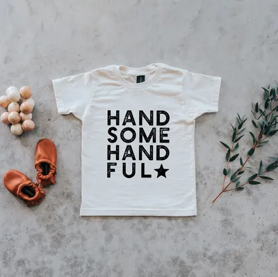 Handsome Handful Organic Cream Tee