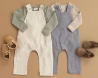 Milo Linen Overalls - Grey