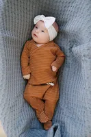 Rust + White Layette Set