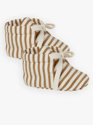 Booties - Walnut Stripe