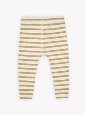 Ribbed Leggings - Honey Stripe