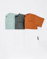 Camel Color Block Pocket Tee