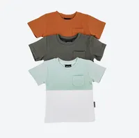 Charcoal Color Block Pocket Tee