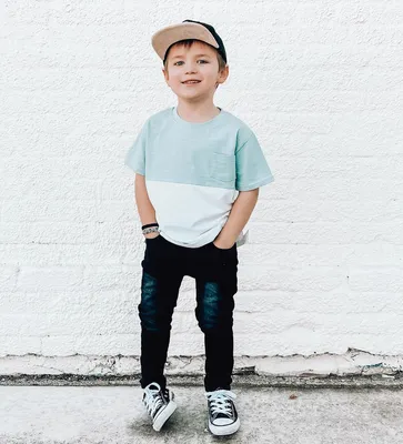 Sea Color Block Pocket Tee