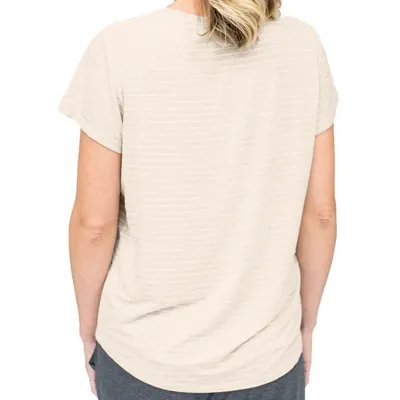 Oatmeal Stripe Nursing & Maternity T-Shirt