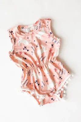 Spring Bunnies Pom Romper