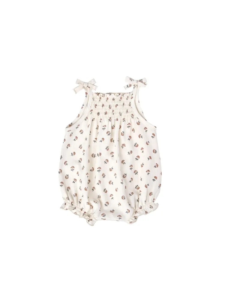 Smocked Woven Romper - Daisy