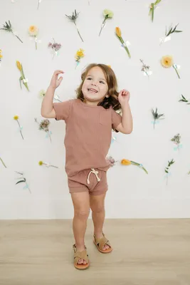 Rose Organic Cotton Short Set