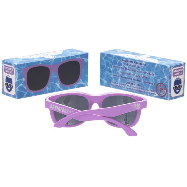 Lilac Navigator Sunglasses