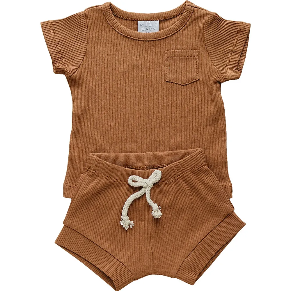 Rust Organic Cotton Short Set