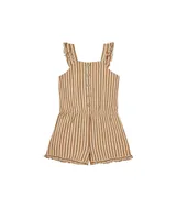 Camel Stripe Addy Romper