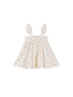 Dotty Floral Smocked Jersey Dress