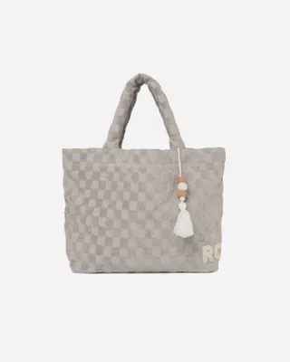 Cloud Check Terry Beach Bag