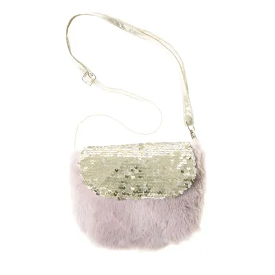 Sequin Fur Bag