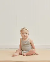 Silver Stripe Knotted Headband