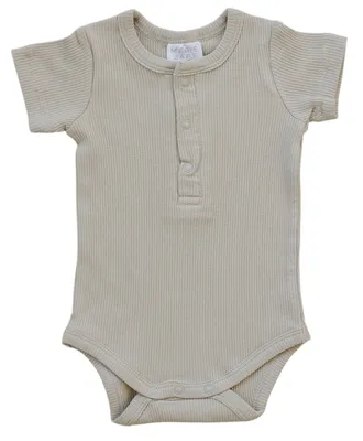 Oatmeal Organic Snap Bodysuit