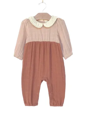 Copper Colorblock Romper