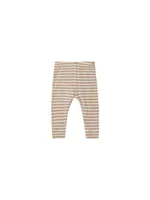 Ribbed Legging - Latte Stripe