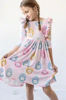 Hop 'till You Drop Ruffle Twirl Dress