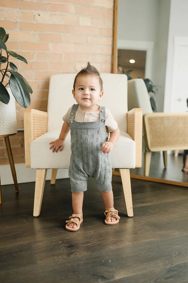 Grey Knit Romper