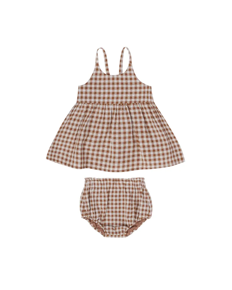 Camel Gingham Zenni Set