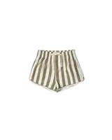 Swim Trunk - Olive Stripe