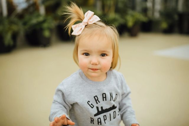 Peachy Pink Schoolgirl Bows