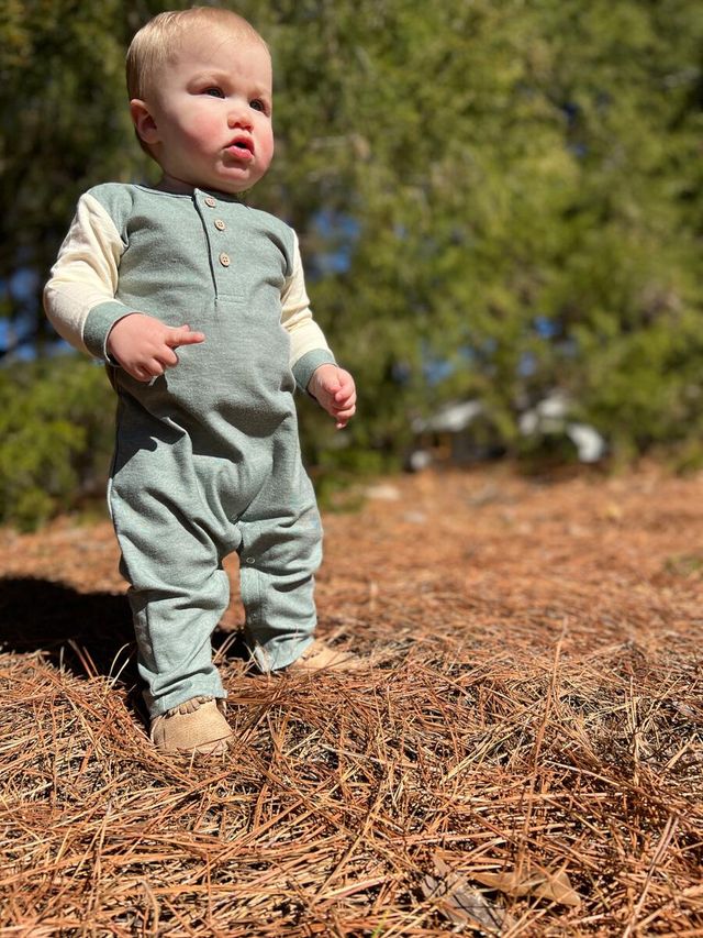 Sage Raglan Romper