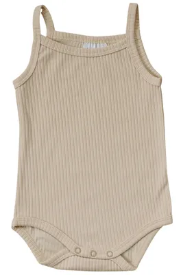 Vanilla Ribbed Tank Bodysuit