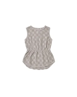 Cloud Check Cinch Playsuit