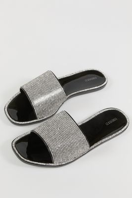 rhinestone jelly slides